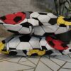 ⚽⛹️‍♀️Komplet 2 szt poszewki 40x40 cm piłka nożna kolorowe piłki 100% bawełna HandmadebyAmia