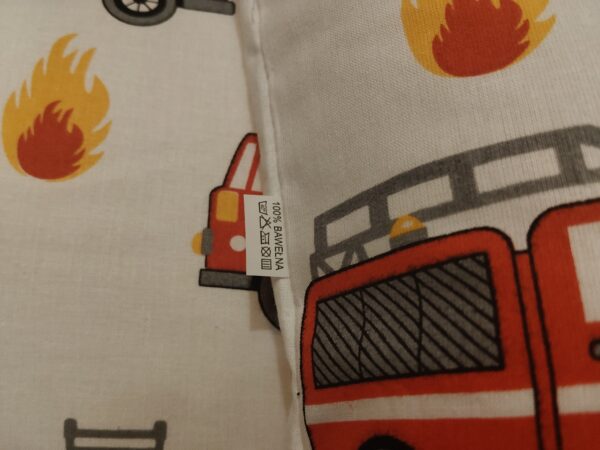 🚒🚒Komplet 2 szt poszewki 40x40 cm straż pożarna auta dziecięce 100% bawełna HandmadebyAmia