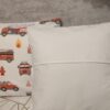 🚒🚒Komplet 2 szt poszewki 40x40 cm straż pożarna auta dziecięce 100% bawełna HandmadebyAmia