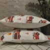 🚒🚒Komplet 2 szt poszewki 40x40 cm straż pożarna auta dziecięce 100% bawełna HandmadebyAmia
