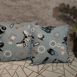 🎮🎮Komplet 2 szt poszewki 40x40 cm gaming pad konsola dla gracza 100% bawełna HandmadebyAmia