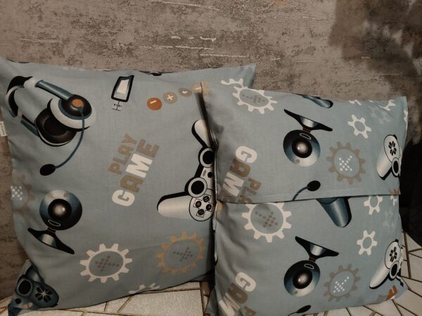 🎮🎮Komplet 2 szt poszewki 40x40 cm gaming pad konsola dla gracza 100% bawełna HandmadebyAmia