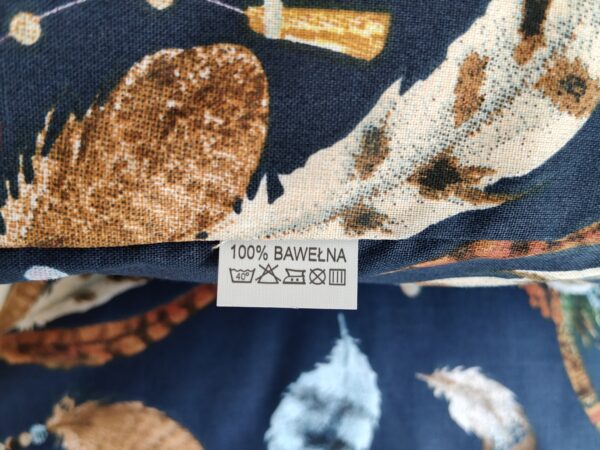 Komplet 2 szt poszewki 40x40 cm łapacz snów boho granatowe 100% bawełna HandmadebyAmia