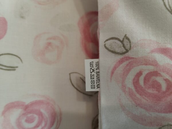 🌿🌹Komplet 2 szt poszewki 40x40 cm pastelowe róże jasne 100% bawełna HandmadebyAmia