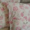🌿🌹Komplet 2 szt poszewki 40x40 cm pastelowe róże jasne 100% bawełna HandmadebyAmia