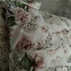 🌿🏵️🌿Komplet 2 szt poszewki 40x40 cm eleganckie kwiaty beż róż 100% bawełna HandmadebyAmia