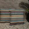 Komplet 2 szt poszewki 40x40 cm boho etno kolorowe geometryczne 100% bawełna HandmadebyAmia