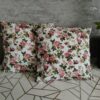 🌸🌿💮Komplet 2 szt poszewki 40x40 cm kwiaty vintage róże klasyczne 100% bawełna HandmadebyAmia
