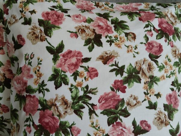 🌸🌿💮Komplet 2 szt poszewki 40x40 cm kwiaty vintage róże klasyczne 100% bawełna HandmadebyAmia