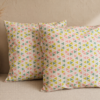2 szt poszewki 40x40 pastelowe trójkąty geometryczne bawełna HandmadebyAmia
