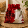 ChatGPT Image 4 lip 2026, 16_34_03 Woreczek bawełniany dwustronny 24x23 cm, czerwony z różą, wielofunkcyjny – Handmade by Amia