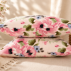 2 szt poszewki 40x40 różowe kwiaty pastelowe bawełna HandmadebyAmia