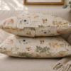 Poszewki 40x40 bawełna – kwiaty polne boho motyle | HandmadebyAmia