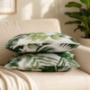 Poszewki 40x40 cm liście tropikalne zielone monstera palma 100% bawełna HandmadebyAmia