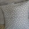 oplus_0 Poszewki 40x40 bawełna – szare w białe plamki minimalistyczne | HandmadebyAmia