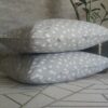 oplus_0 Poszewki 40x40 bawełna – szare w białe plamki minimalistyczne | HandmadebyAmia