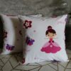 oplus_0 Poszewki 40x40 bawełna – księżniczka dla dziewczynki | HandmadebyAmia