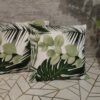 Poszewki 40x40 cm liście tropikalne zielone monstera palma 100% bawełna HandmadebyAmia