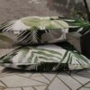 Poszewki 40x40 cm liście tropikalne zielone monstera palma 100% bawełna HandmadebyAmia