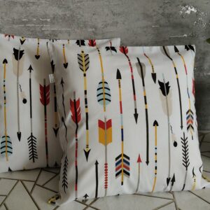 2 szt poszewki 40x40 cm strzałki boho etniczne bawełna HandmadebyAmia