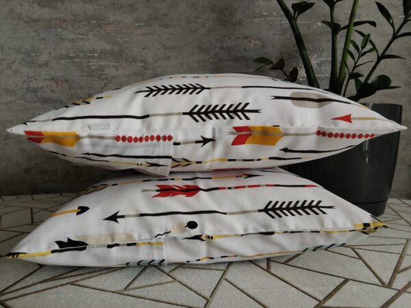 2 szt poszewki 40x40 cm strzałki boho etniczne bawełna HandmadebyAmia