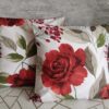 Poszewki 2szt 40x40 cm czerwone róże bawełna 100%  I HandmadebyAmia
