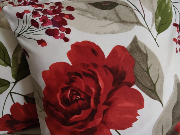 Poszewki 2szt 40x40 cm czerwone róże bawełna 100%  I HandmadebyAmia