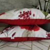 Poszewki 2szt 40x40 cm czerwone róże bawełna 100%  I HandmadebyAmia