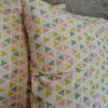 2 szt poszewki 40x40 pastelowe trójkąty geometryczne bawełna HandmadebyAmia