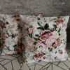 oplus_0 2 szt poszewki 40x40 kwiaty vintage róże bawełna HandmadebyAmia