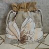 Woreczek bawełniany dwustronny 24x23 cm, brazowo-karmelowy, wielofunkcyjny – Handmade by Amia