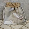 Woreczek bawełniany dwustronny 24x23 cm, brazowo-karmelowy, wielofunkcyjny – Handmade by Amia
