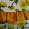 2 szt poszewki 40x40 słoneczniki z musztardową falbanką bawełna HandmadebyAmia