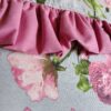 2 szt poszewki 40x40 kwiatowe wrzosowo lawendowe z falbanką bawełna HandmadebyAmia