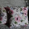oplus_0 2 szt poszewki 40x40 różowe kwiaty pastelowe bawełna HandmadebyAmia