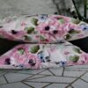 oplus_0 2 szt poszewki 40x40 różowe kwiaty pastelowe bawełna HandmadebyAmia