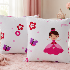 Poszewki 40x40 bawełna – księżniczka dla dziewczynki | HandmadebyAmia